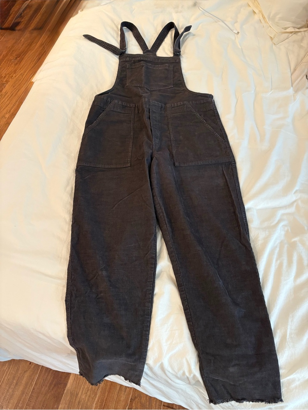 Aerie Corduroy Wide-Leg Overalls